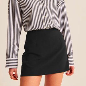 Menswear Mini Skort / The A&F Scarlett Mini Skort - Large Black